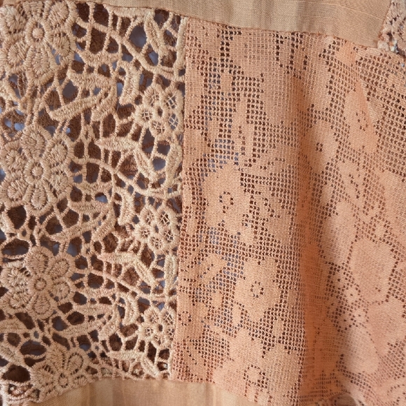 Anthropologie The Odells Lace Patchwork Blouse - Picture 4 of 4